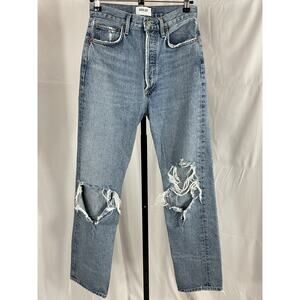 Agolde '90s' Blue Pinch Waist Denim Jeans Size 25